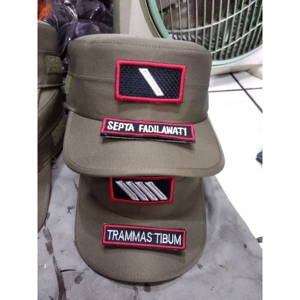 Pol pp velcro Commando Hat 2a,2b,2c,2d, free velcro Name | Shopee ...