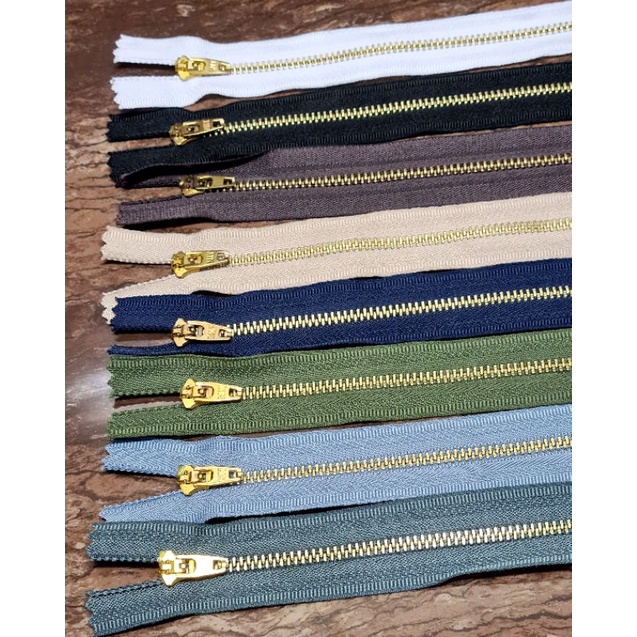 MIT Brass/Rugged Zipper 8 inches 3pcs/pack | Shopee Philippines