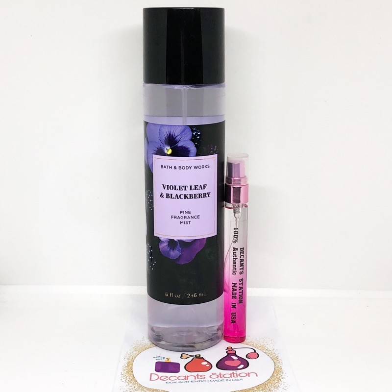 🇺🇸5ml or 10ml TRIAL SIZE! Bath & Body VIOLET LEAF & BLACKBERRY Works