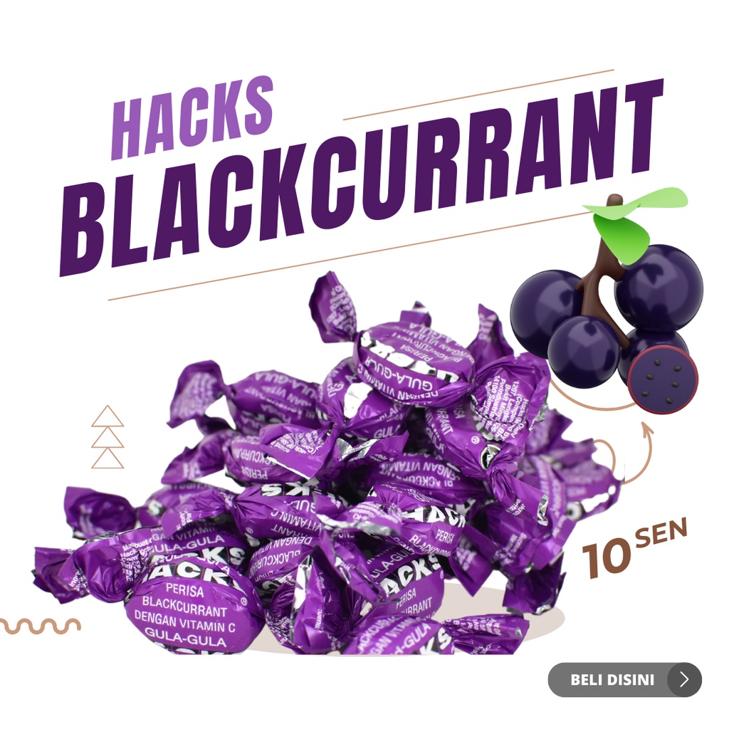 Hacks Candy Blackcurrent Flavor 4g Sugar Beast Sugar Hacks Blackcurrant