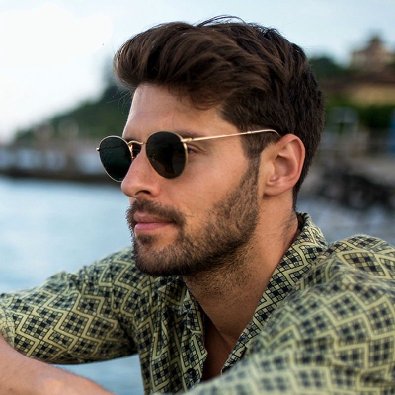 Round sunglasses men online