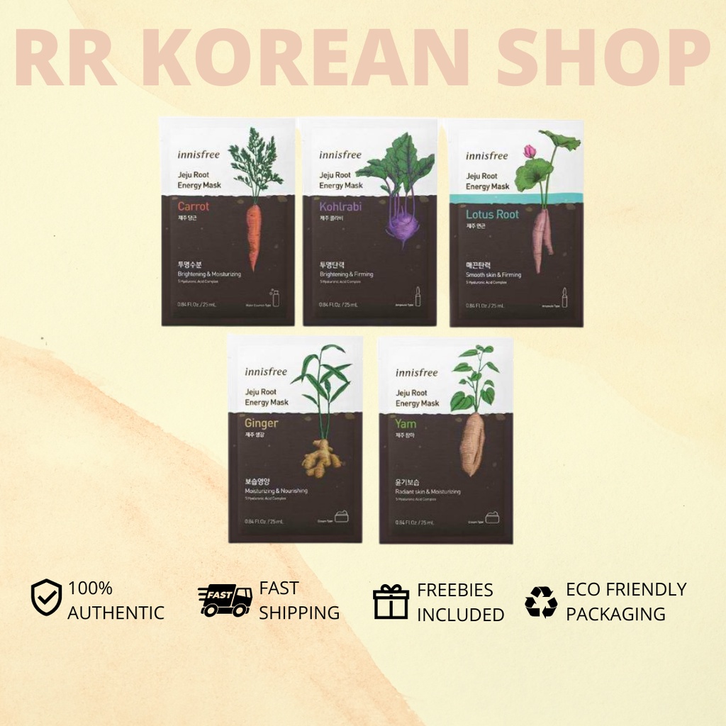 Innisfree Jeju Root Energy Mask 25ml Shopee Philippines