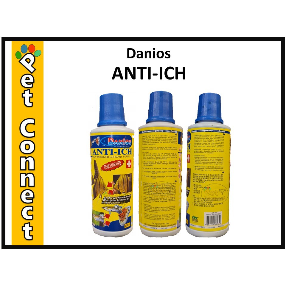 Danios ANTIICH 230mL for Parasites, White Spot or Ick in Fresh and