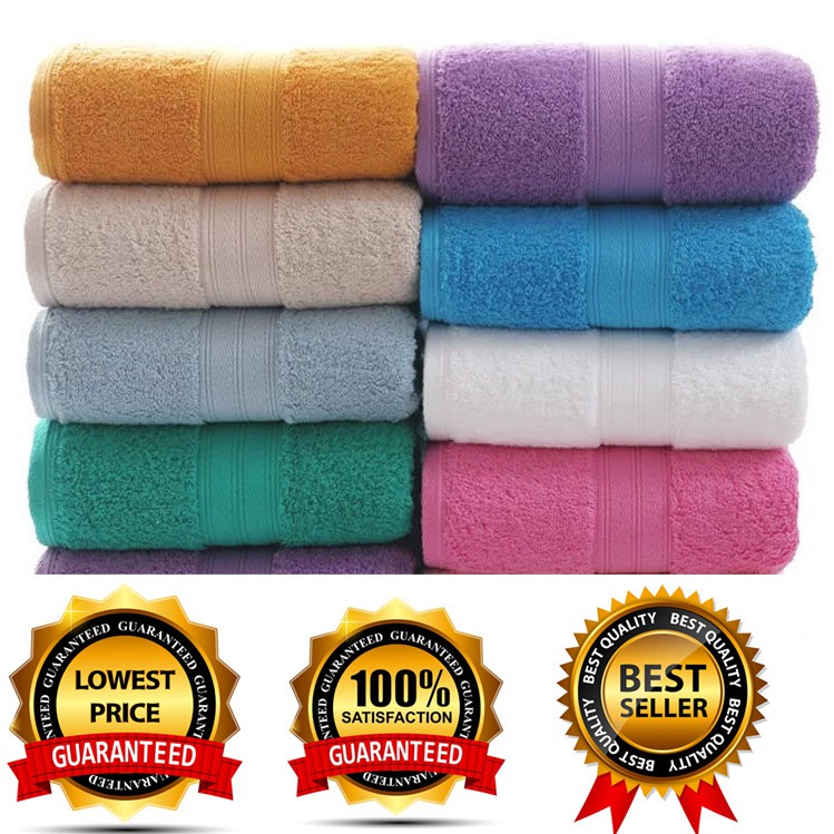 1 Piece Plain Cannon Bath Towel Tuwalya 140x70cm Shopee Philippines 5279