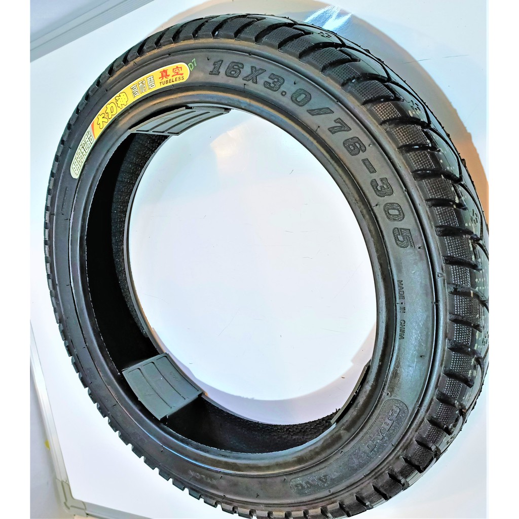 Ebike tubeless tire 16x3.00 or, 16-3.00, durable and high quality, tested  performance