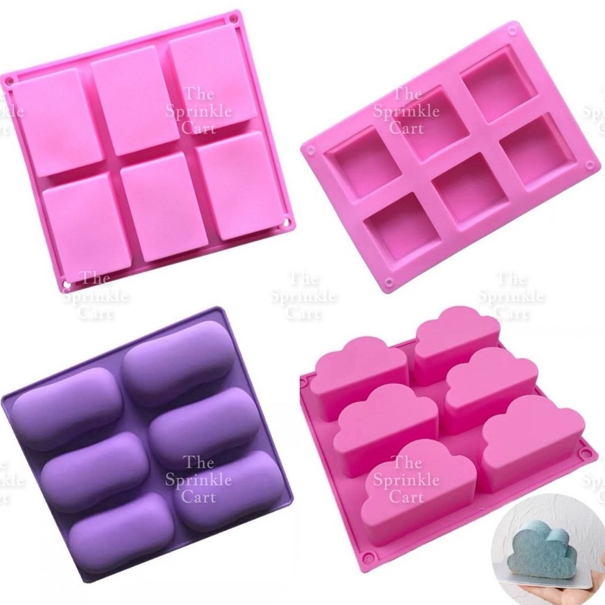 Bar Soap Silicone Molder Chocolate Molder Rectangle Cake Handmade DIY ...