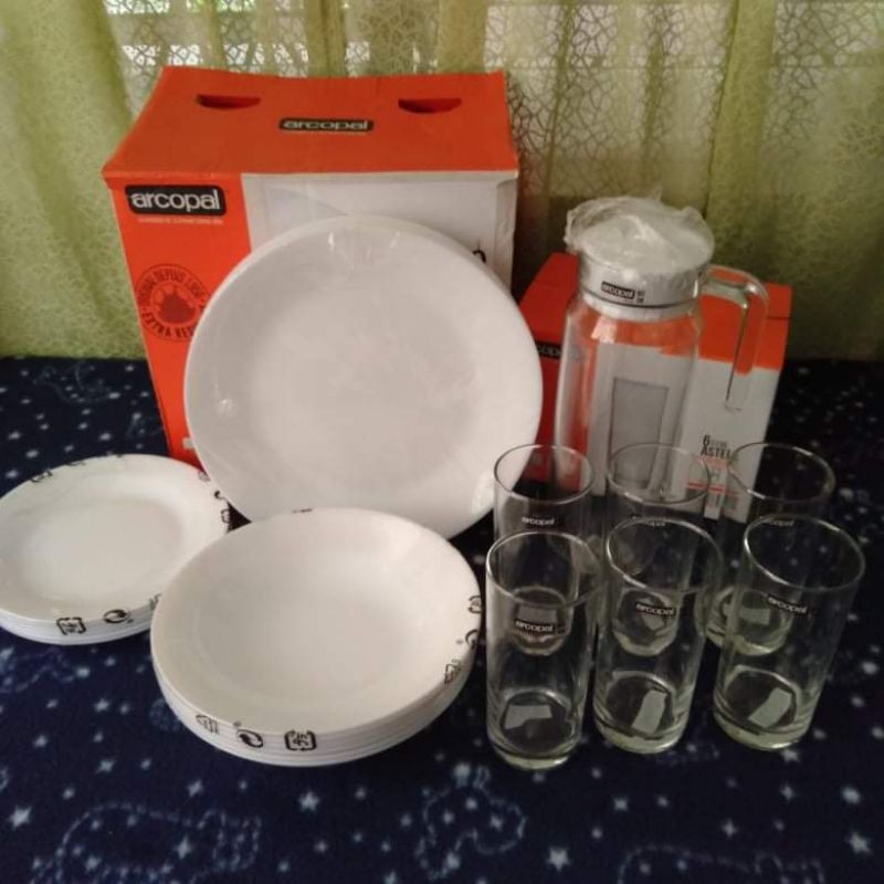 Arcopal 25pc dinner set ( NO MASTER BOX) ( onhand) Shopee Philippines