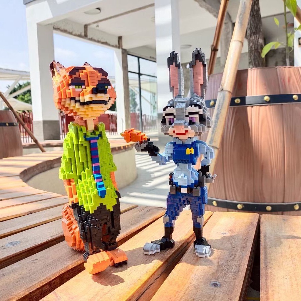 LEGO Judynick Tiny Bricks with Adult Zootopia Fox and Rabbit Toys