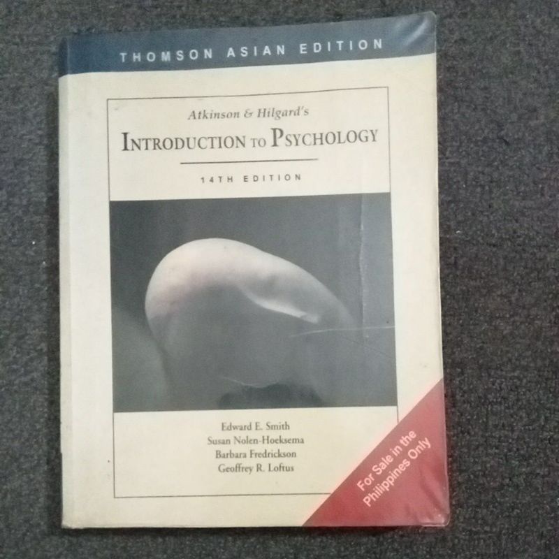 Introduction To Psychology 14th Edition By Atkinson & Hilgard (2nd Hand 