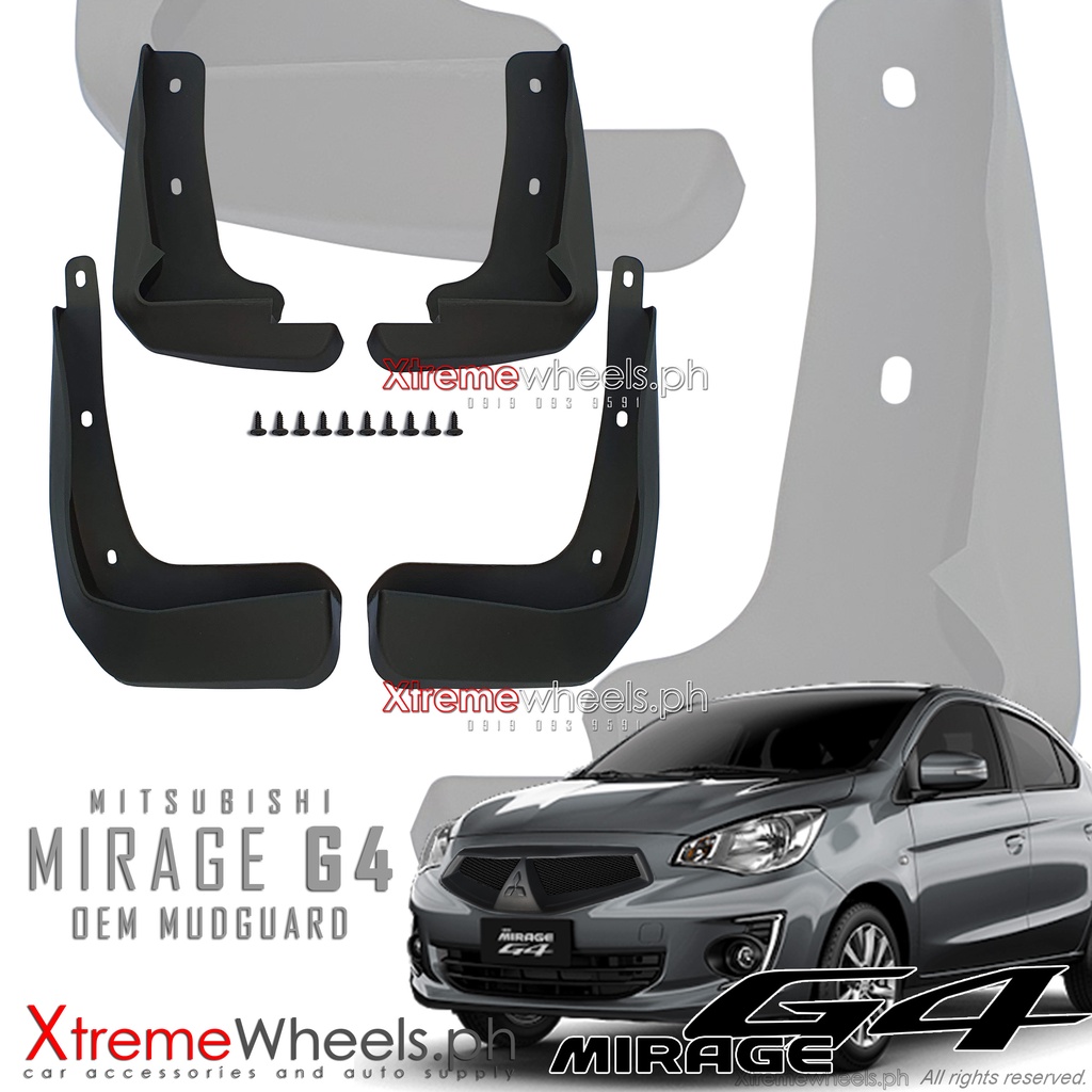 Mitsubishi mirage on sale mud flaps