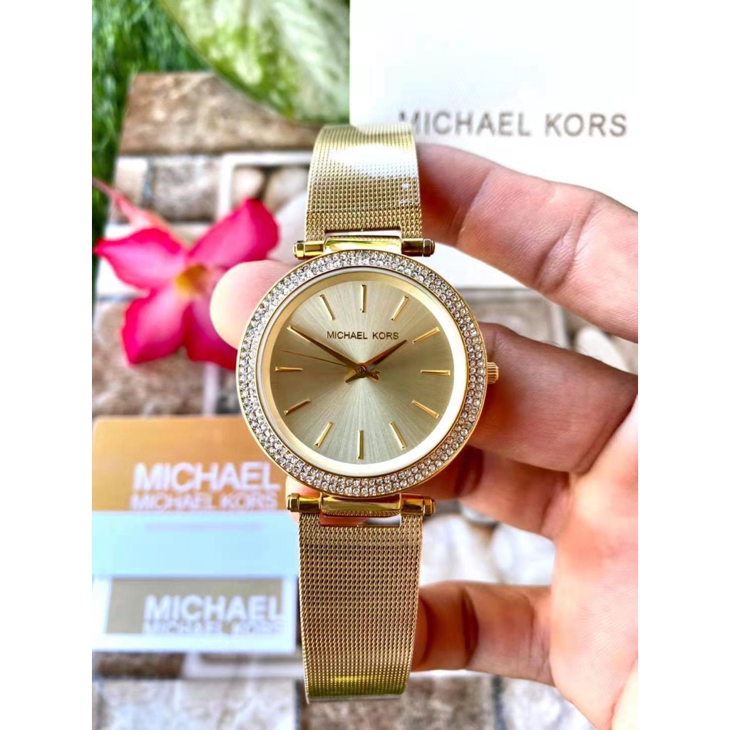 MK WATCH mk3369 Darcy Mesh Ladies watch Adjustable Lock | Shopee ...