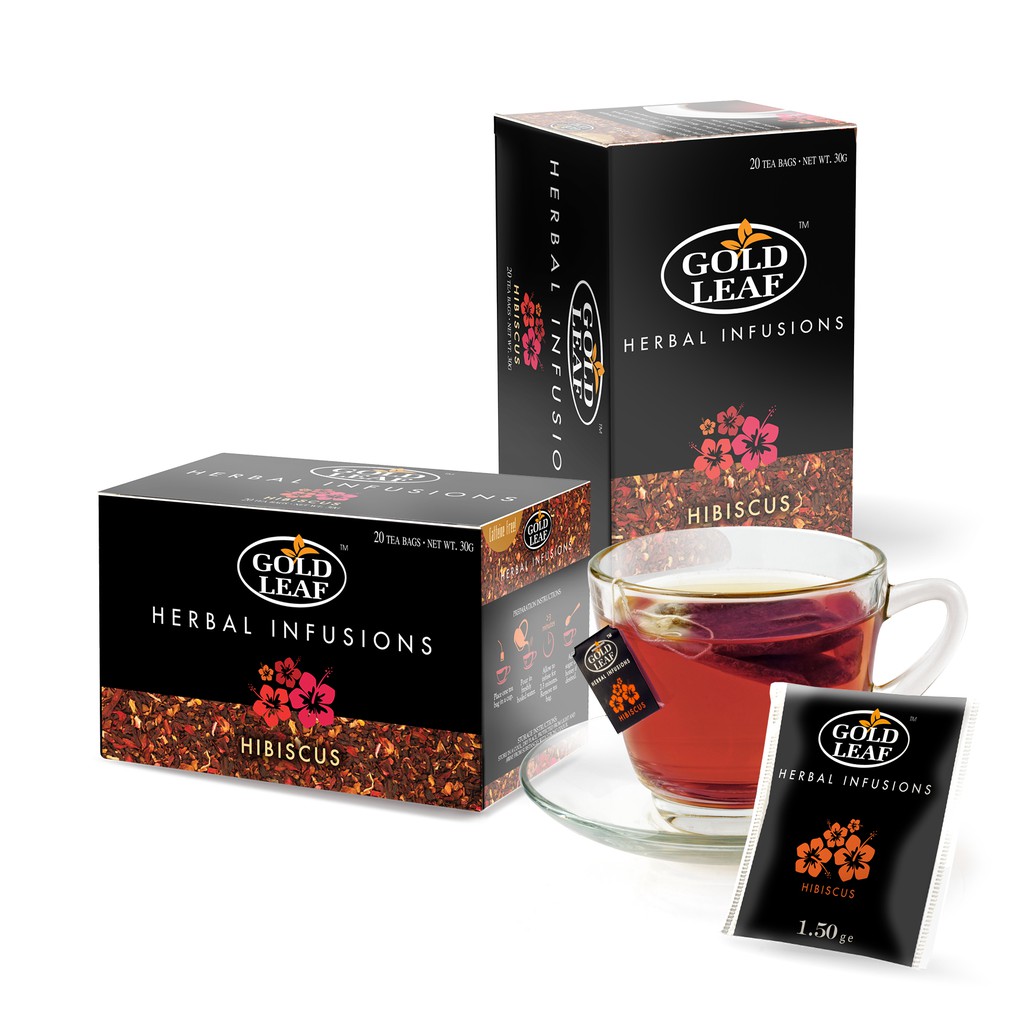 Gold Leaf Herbal Infusions Hibiscus Tea 20 Teabags ( Caffeinefree