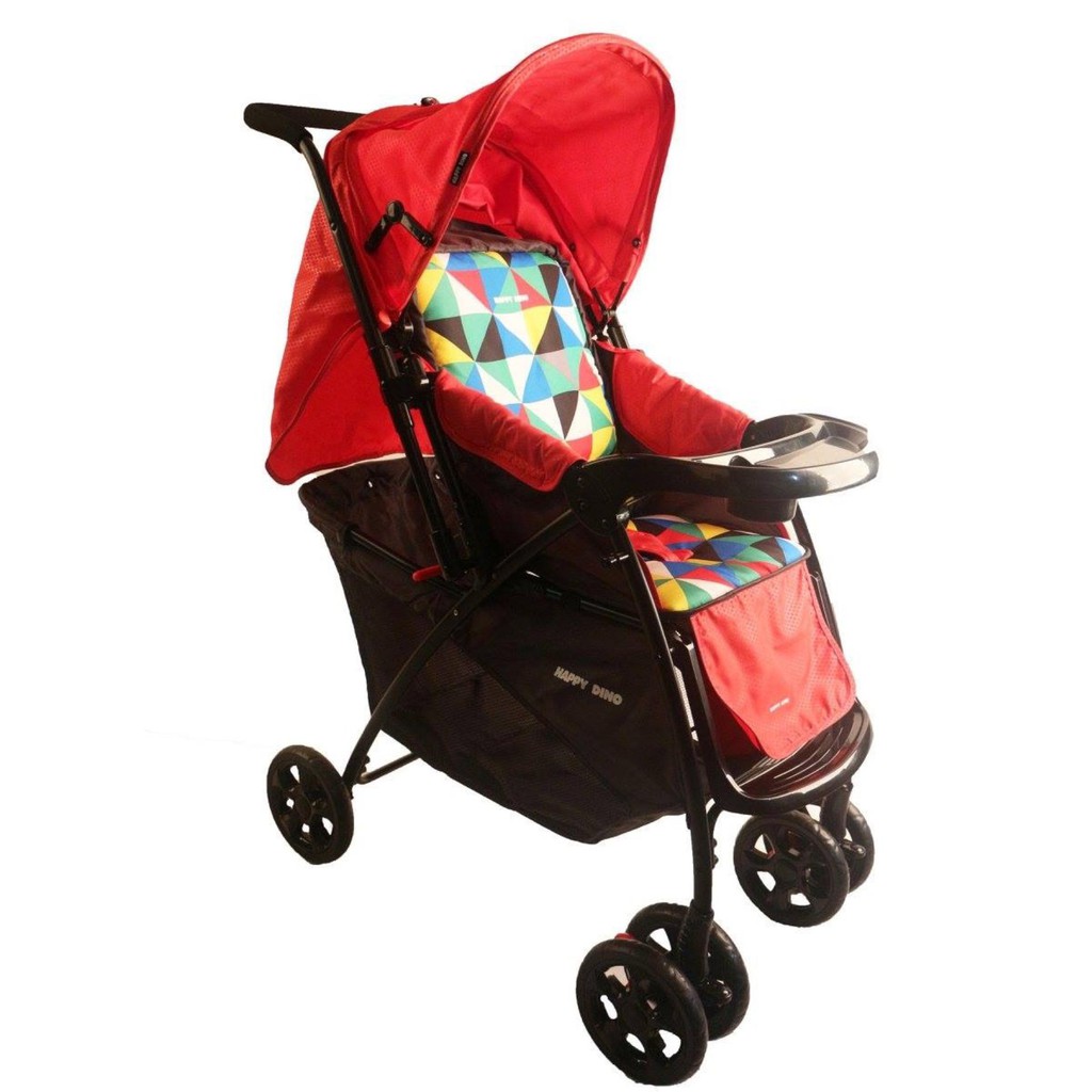 Happy Dino High Impact Stroller Red Shopee Philippines