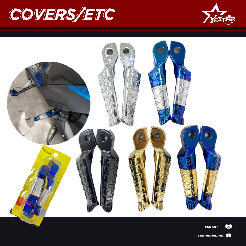 yestar_ 1 Pair CNC Alloy Rear Footrest HONDA Click Beat Fi ADV Genio Dio PCX Motorcycle