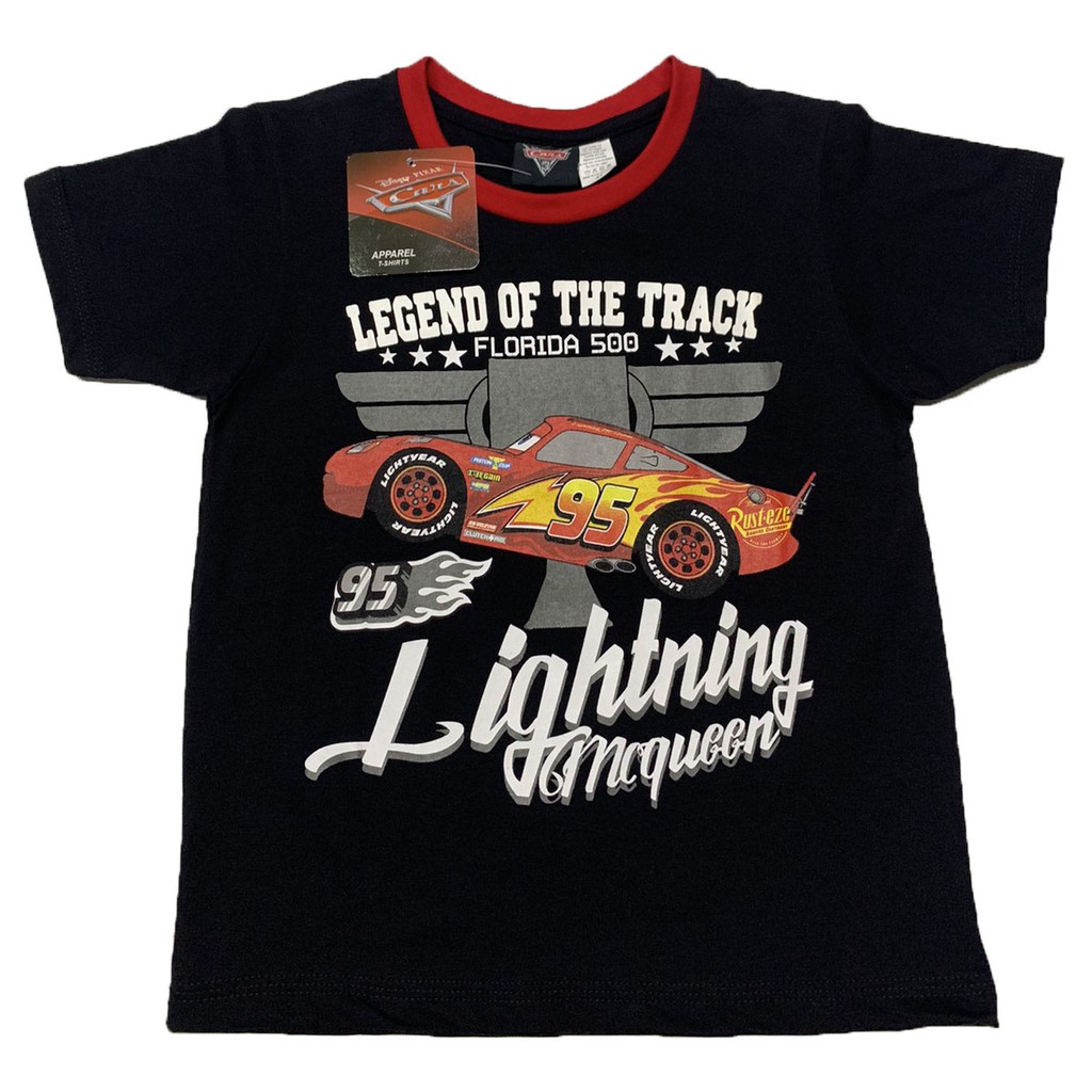 Disney Cars Florida Track Lightning McQueen Boys Kids And Toddlers T Shirt Shopee Philippines