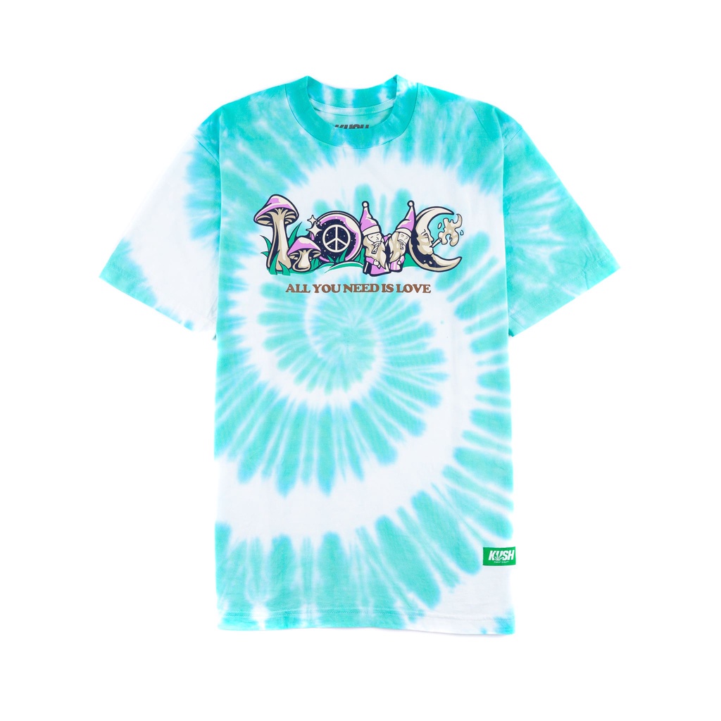 Kush Love Tie Dye Cotton T-Shirt | Shopee Philippines