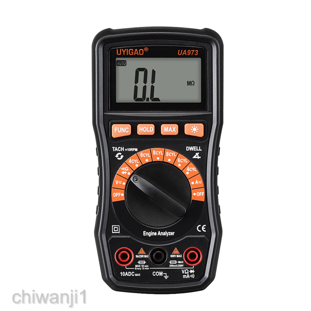 Handheld Digital Automotive Multimeter Dwell Angle Engine Tester ...