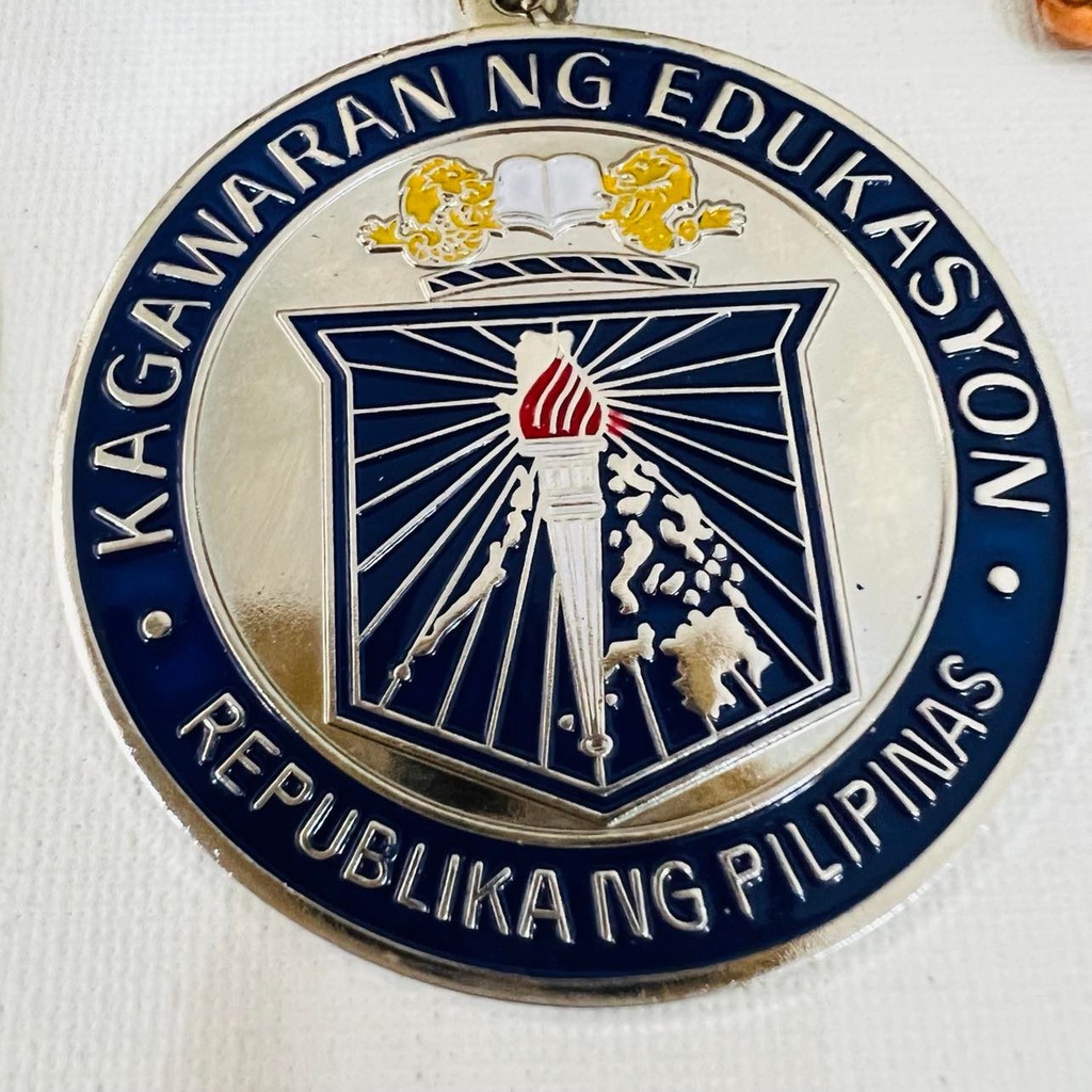 KAGAWARAN NG EDUKASYON MEDAL WITH STRAP (GOLD/SILVER/BRONZE) (6CM/5CM/3 ...