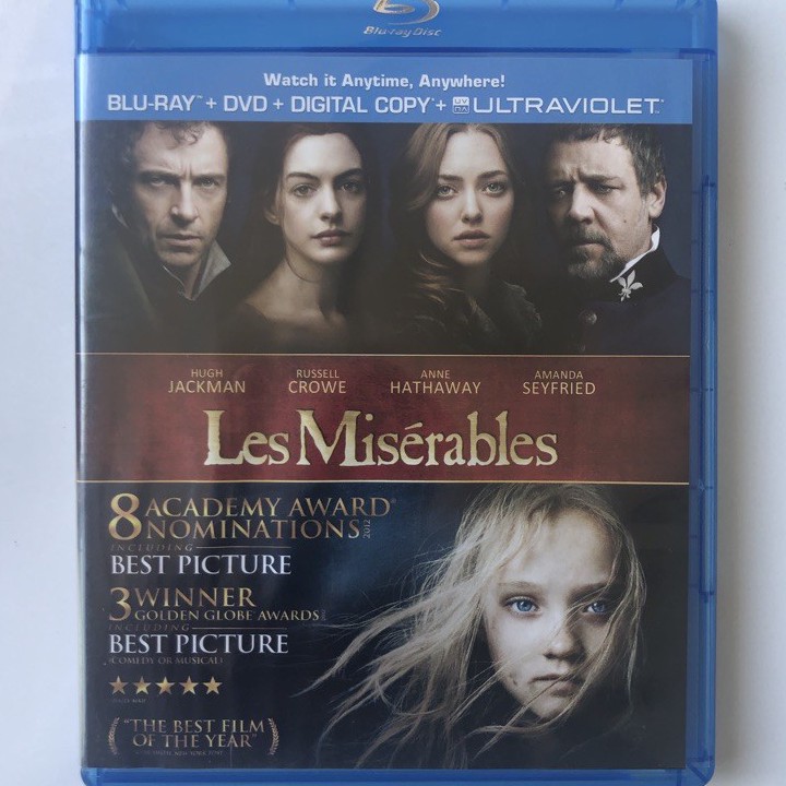 Les Miserables Blu-ray Movie (Sealed And New, All Rights Reserved ...