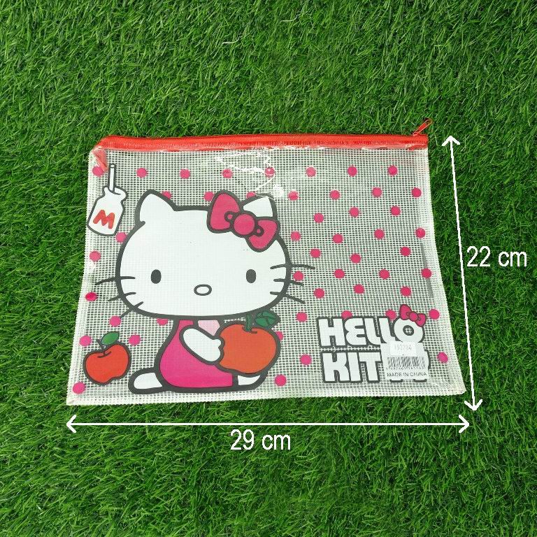 SCHOOL SUPPLIES CARTOON DESIGN PLASTIC FILE ENVELOPE STS-152284 ...
