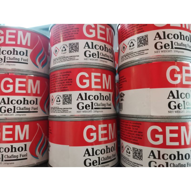 GEM Original Alcohol Gel (200g/160g) Chafing Fuel/Smores Bar Shopee