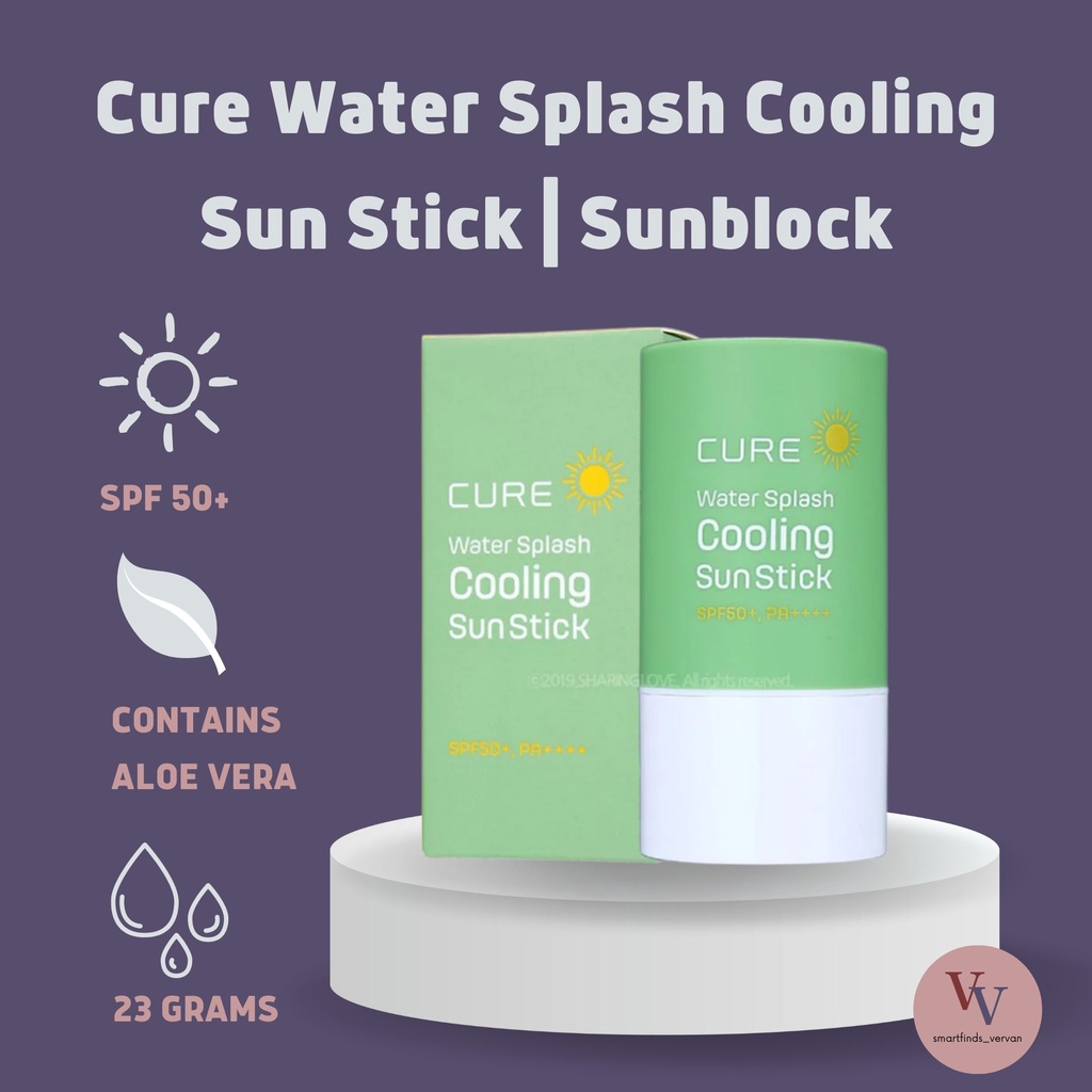 Cure by Kim Jeong Moon | Water Splash Cooling Sun Stick | Sunblock SPF ...