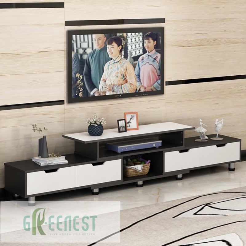 Greenest Modern TV rack furniture TV stand furniture with TV