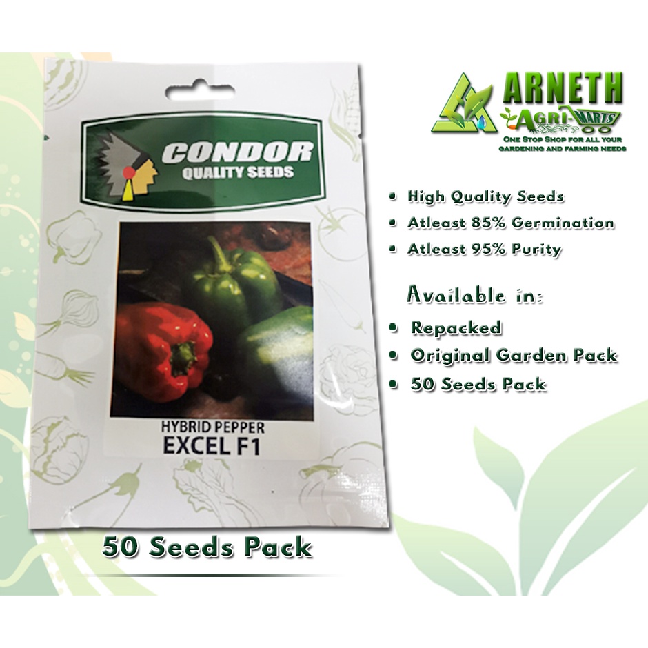 EXCEL F1 HYBRID PEPPER SEEDS (50 seeds) | Shopee Philippines
