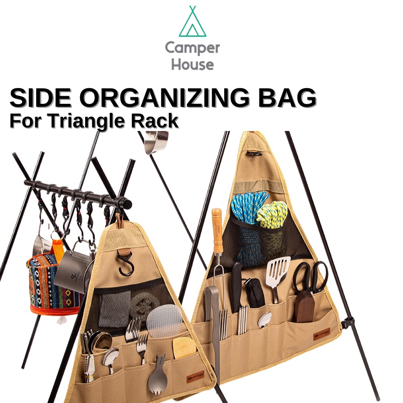 Triangle Rack Hanging Storage Camping Outdoor Organizer / Organiser Camping Segitiga (Khemah