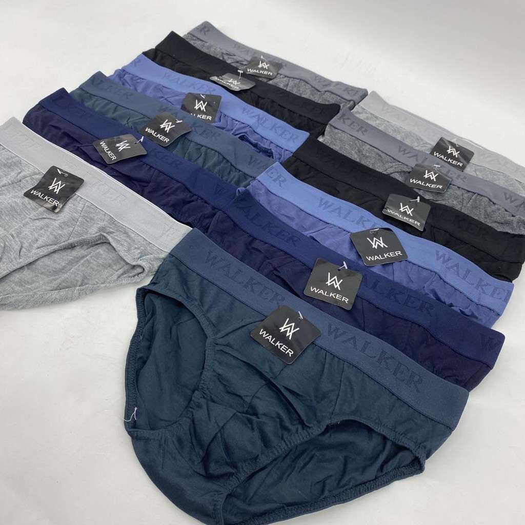 Cod Cotton 6pcs Walker Men's briefs Underwear highquality Shopee