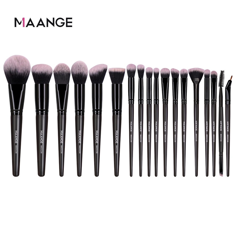 MAANGE 18Pcs Make Up Brush Set Soft Bristles Complete Makeup Brushes ...