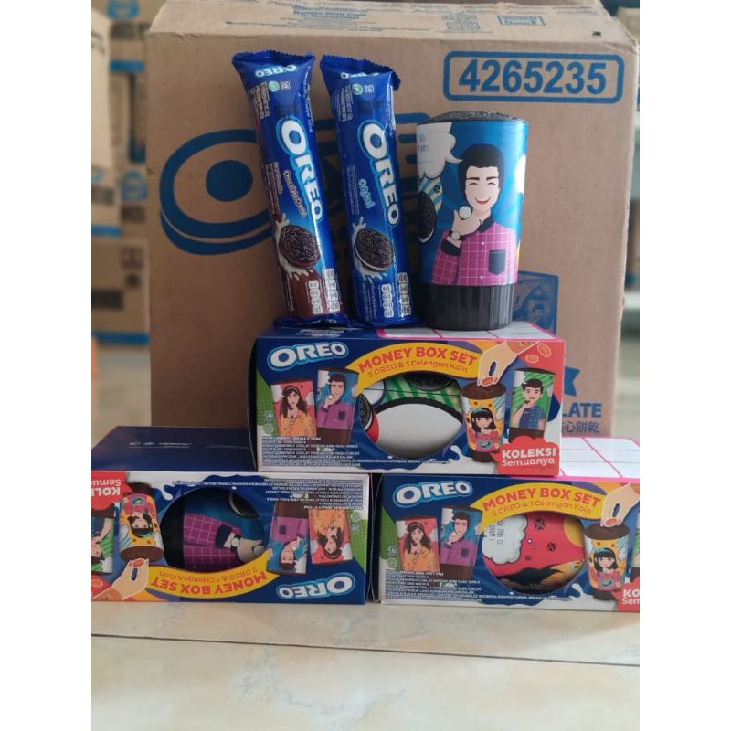 Oreo Free Piggy Bank Package (Contains 2 Oreos + 1 Money Box) | Shopee ...
