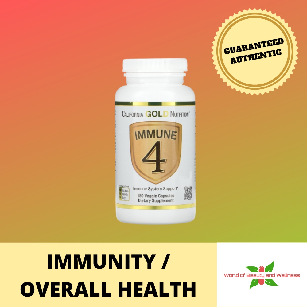 California Gold Nutrition IMMUNE 4 -180 capsules (1 bottle) | Shopee ...