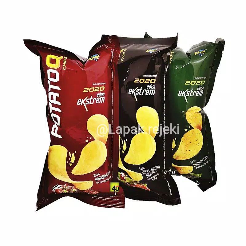 Kikoya PotatoQ Chips Extreme Edition Snack/ Seaweed/ Korean Bbq/ Jumbo ...