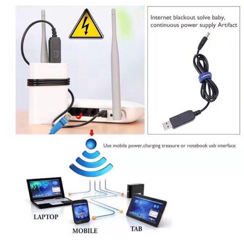 DC 5v to 12v Boost Voltage Cable Connector Adapter Router | Shopee ...