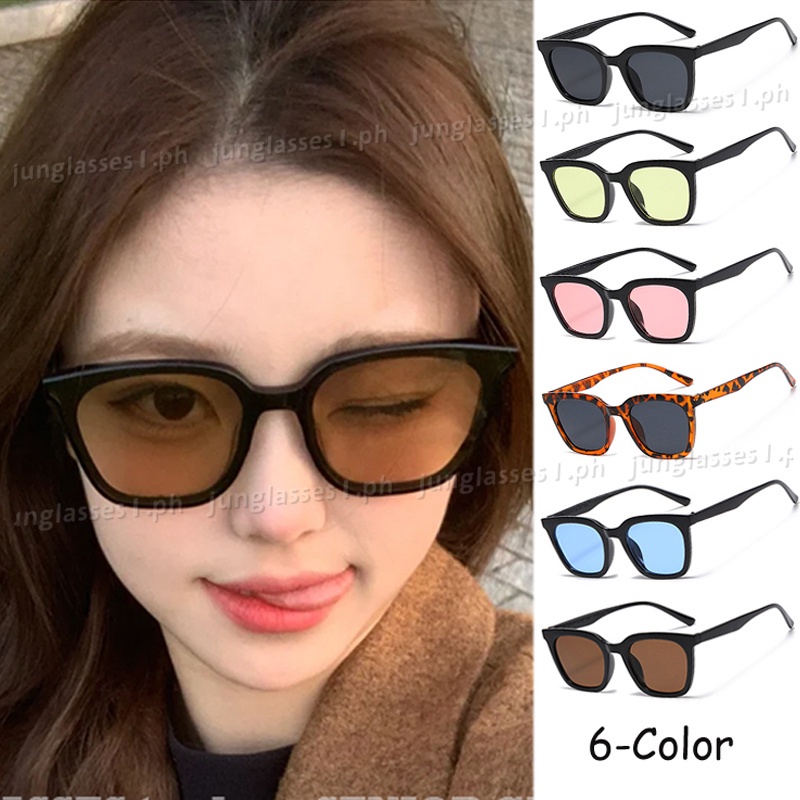 COD Korean Style Square Sunglasses For Women/Men Retro Candy Color ...