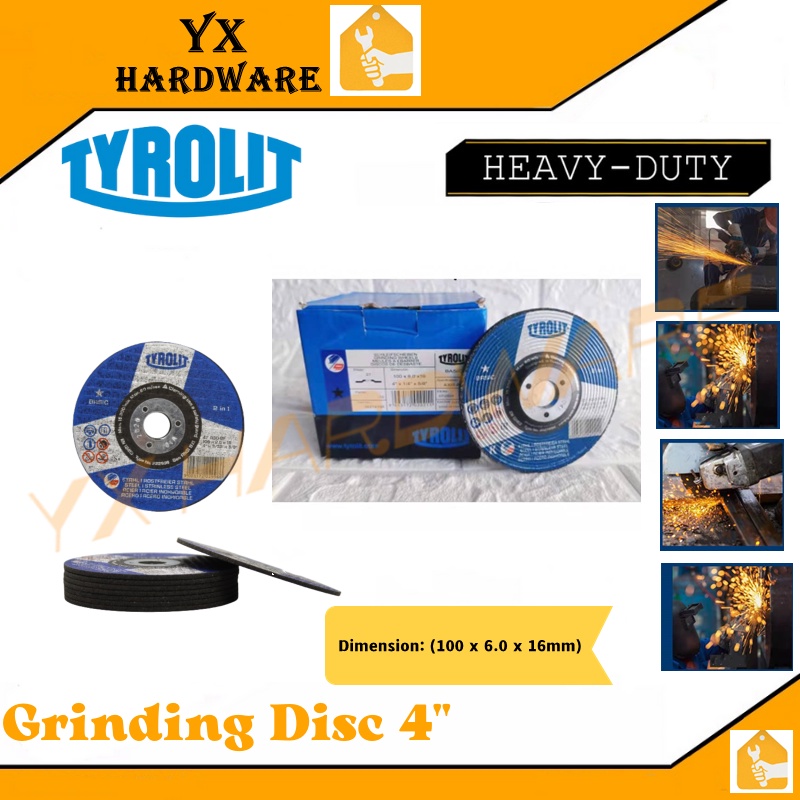 Tyrolit Grinding Disc 4" Heavy Duty Grinding Wheel Basic / Premium