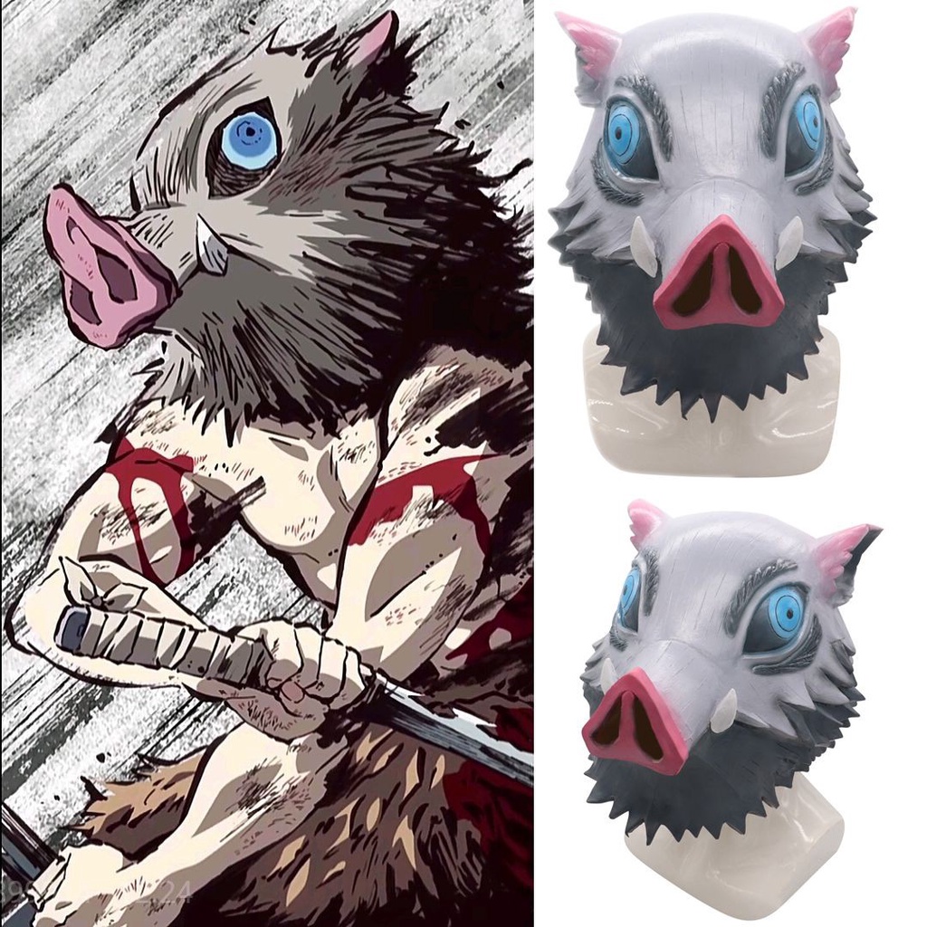 Demon Slayer Kimetsu no Yaiba Cosplay Hashibira Inosuke Mask Wild Boar ...