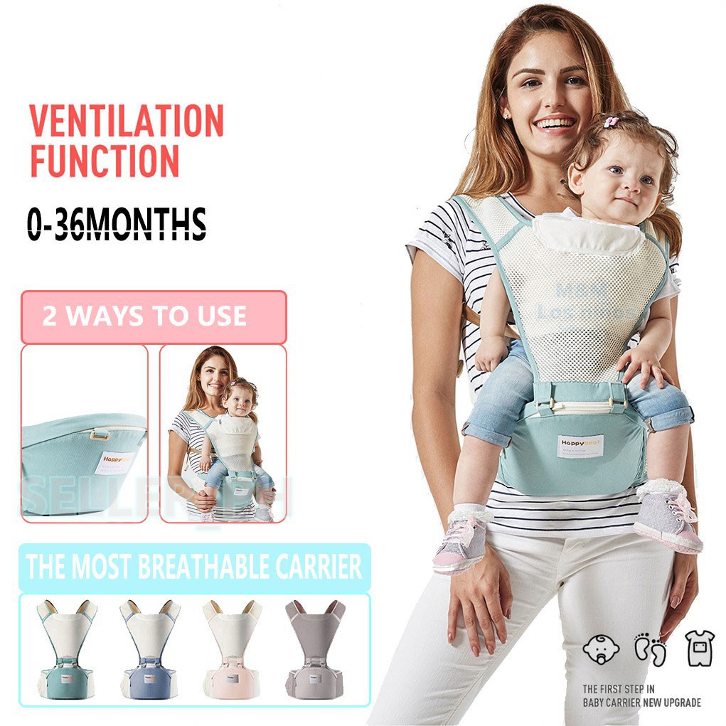 Local Stock BAONEO Breathable Baby Carrier With Hip Seat