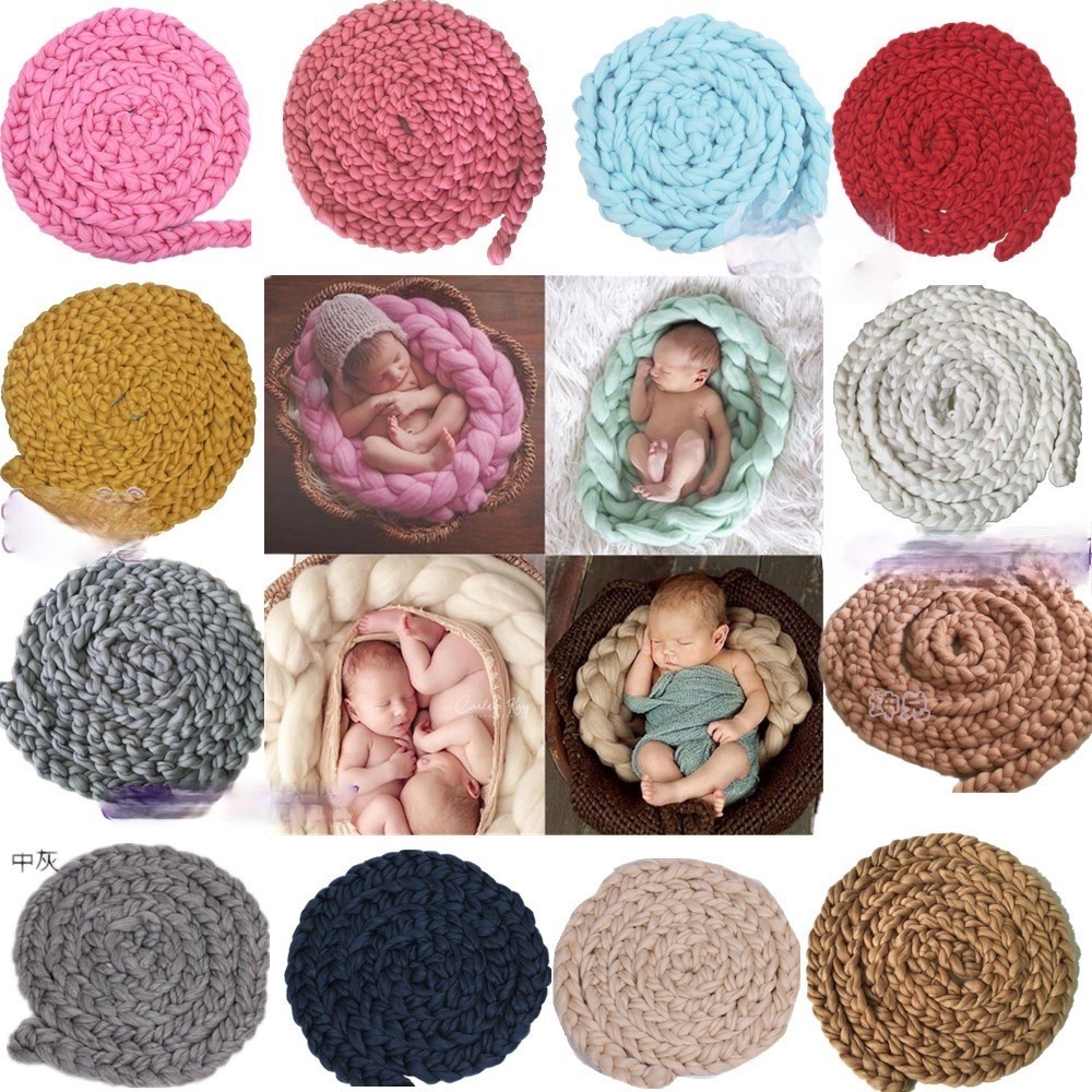 Infant Baby Blanket Newborn Photography Props Basket Acrylic Filler