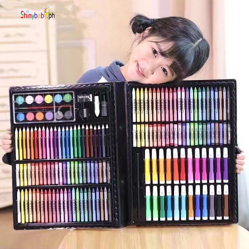 168Pcs Coloring Art Colored Pencils Kits for Kids Art Set Portable