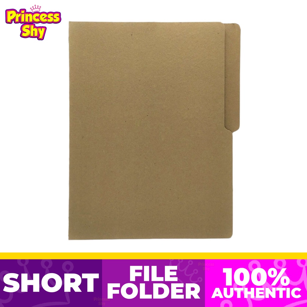 Kraft File Folder 18 pts Thick Short Letter Size | Shopee Philippines