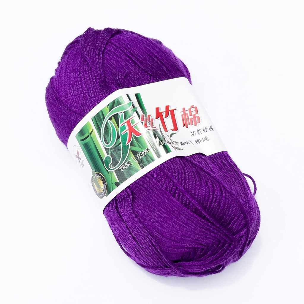 Bamboo Cotton Blend Yarn (70% Bamboo, 30% Cotton) 6ply Lace (50g) - 1 ...