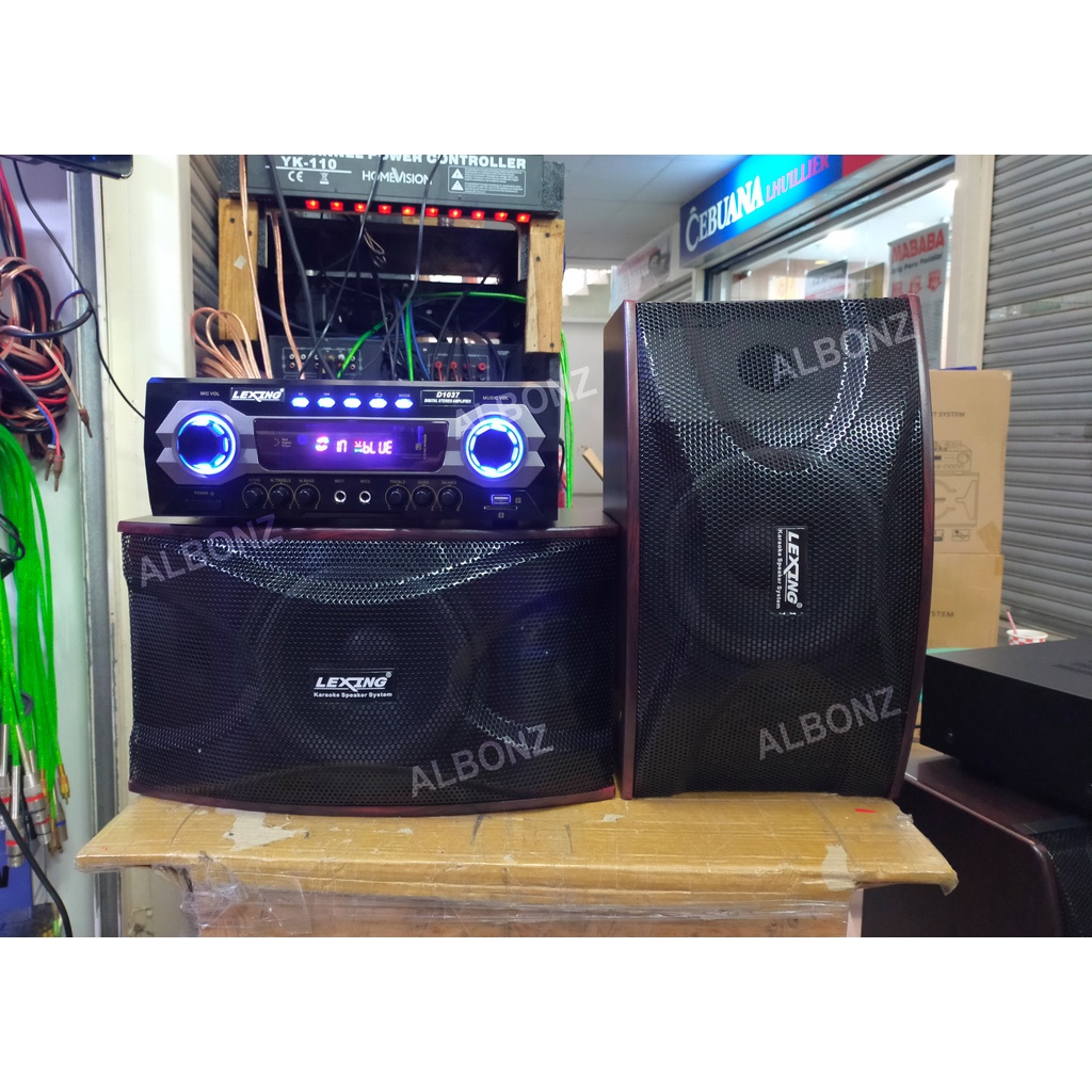 Amplifier with Speaker Set Digital Stereo Amplifier Lexing D1037 AC/DC ...
