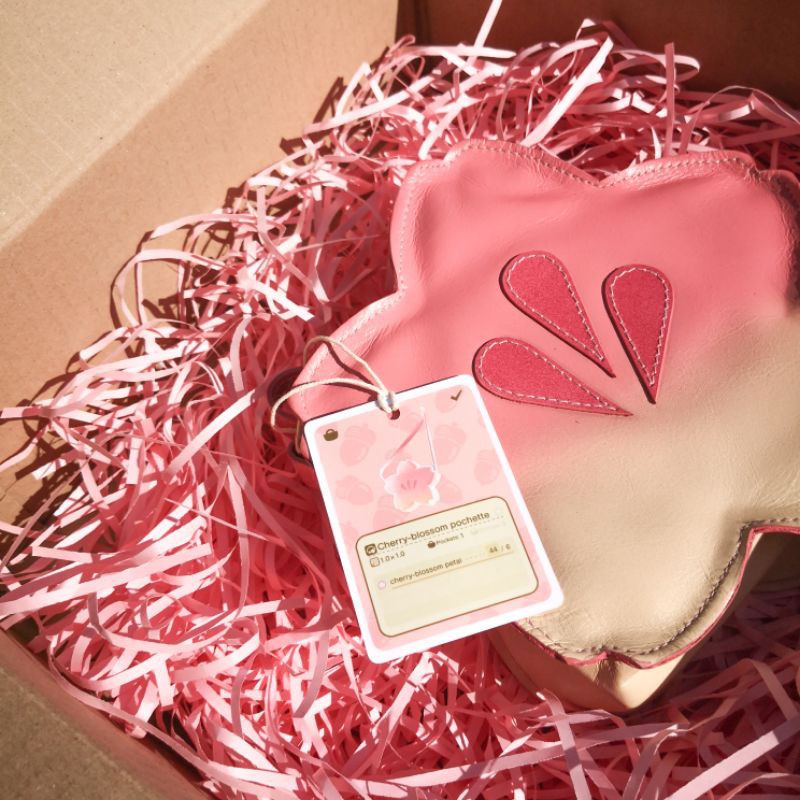 Animal Crossing Inspired - Cherry Blossom Pochette Kit - Make your own -  Craft Kit - Leathercraft - Leather Bag