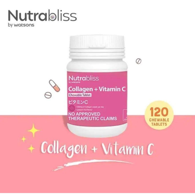 Nutrabliss Collagen+Vitamin C chewable tablet Shopee Philippines