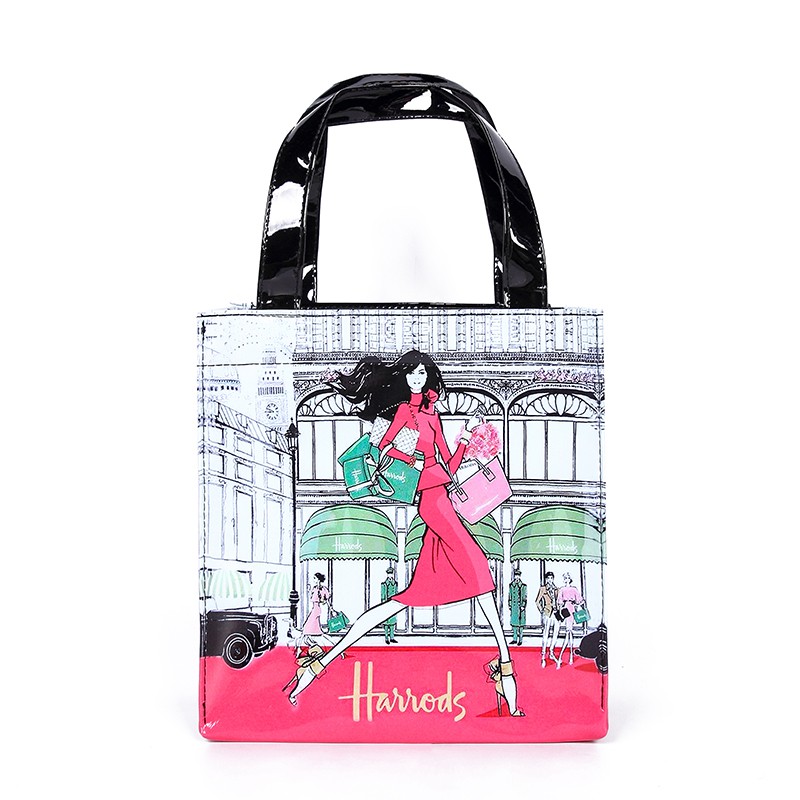 Harrods European style British Flower Cat waterproof PVC Shopper Bag Waterproof handbag Shopee Philippines