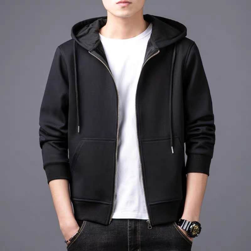 Unisex PLAIN cotton thick hoodie jacket with zipper | Shopee Philippines