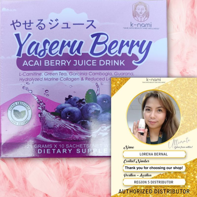 Yaseru Berry Acai Berry Juice Drink 210g Shopee Philippines