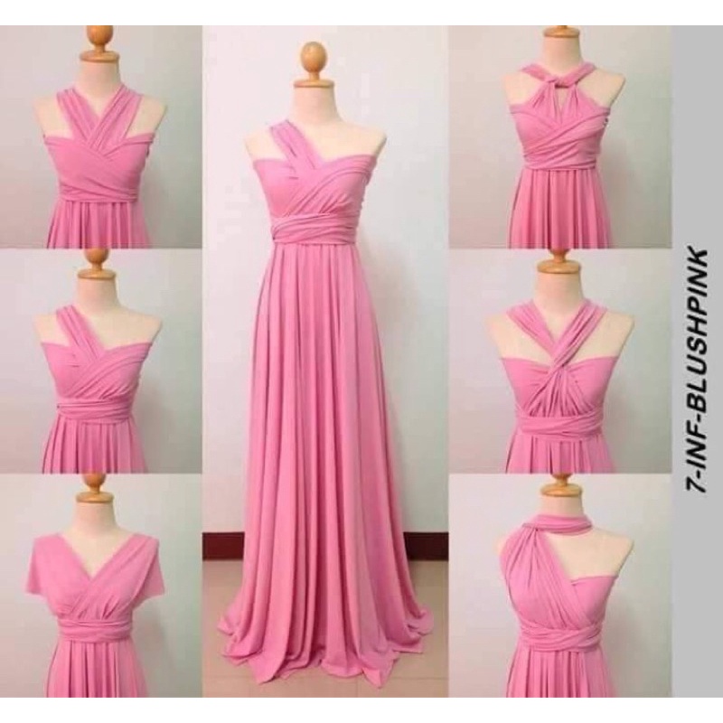 BLUSHPINK INFINITY DRESS WITH TUBE Shopee Philippines